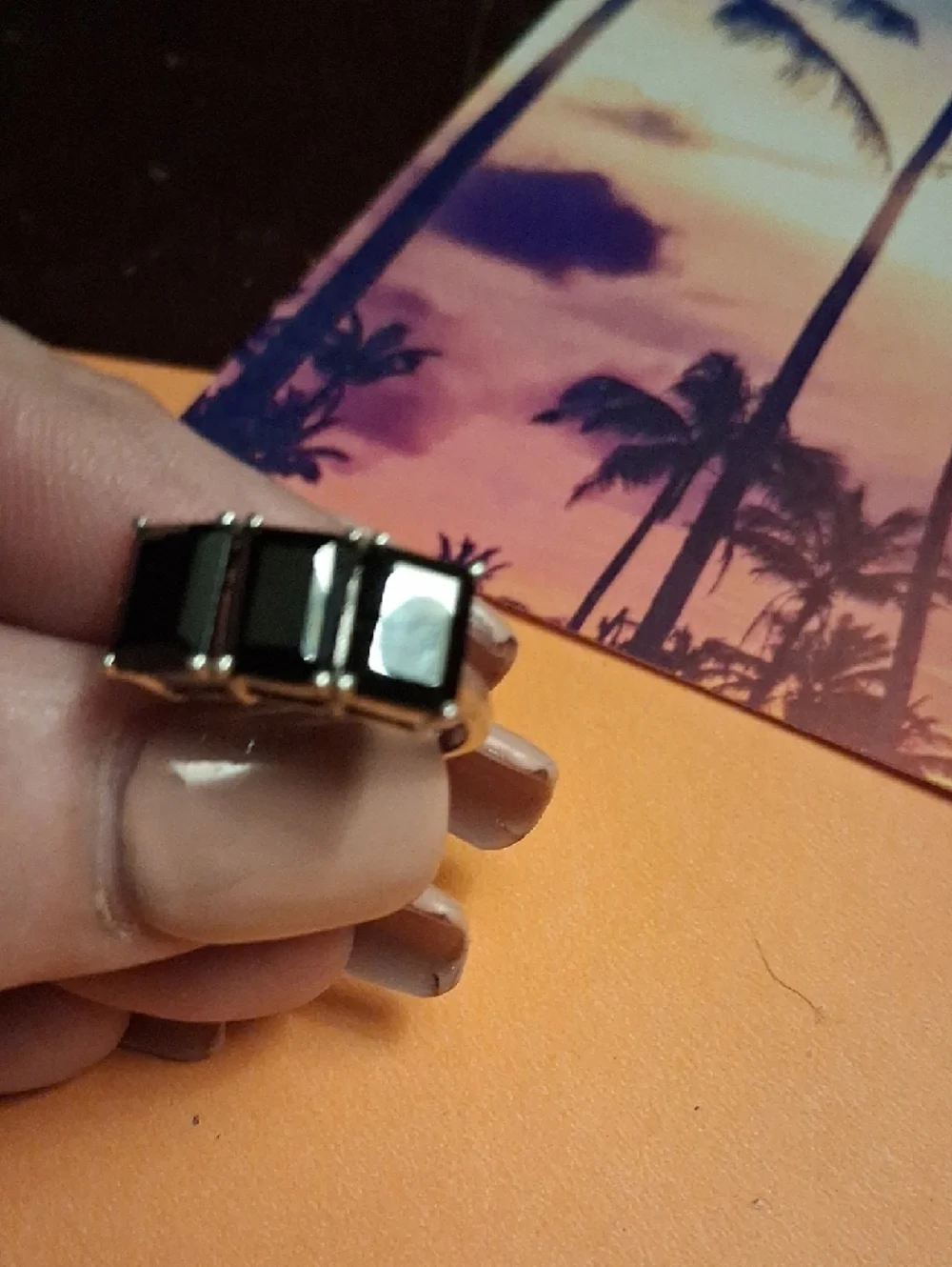 Three-Stone Onyx Fashion Ring